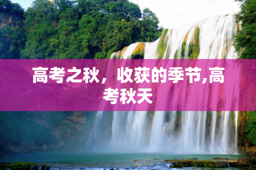 高考之秋，收获的季节,高考秋天