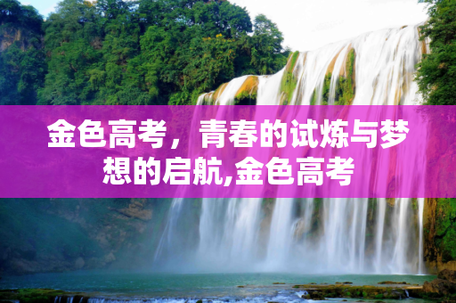 金色高考，青春的试炼与梦想的启航,金色高考