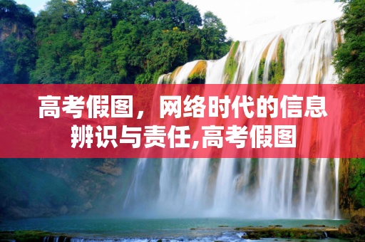 高考假图，网络时代的信息辨识与责任,高考假图