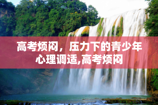 高考烦闷，压力下的青少年心理调适,高考烦闷