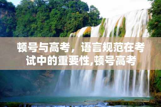 顿号与高考，语言规范在考试中的重要性,顿号高考