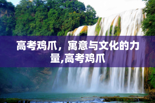 高考鸡爪，寓意与文化的力量,高考鸡爪