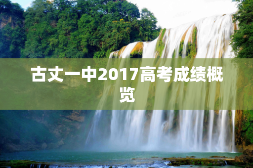 古丈一中2017高考成绩概览