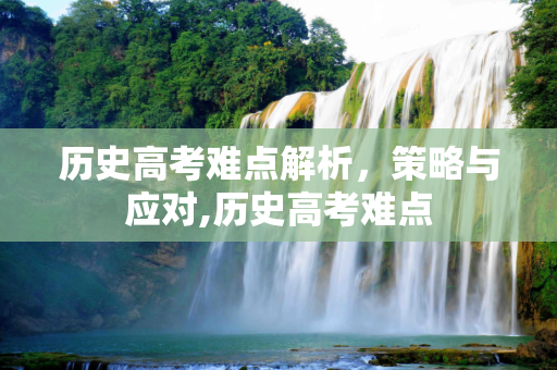 历史高考难点解析，策略与应对,历史高考难点