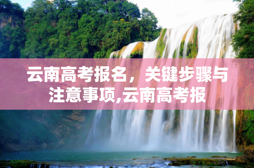 云南高考报名，关键步骤与注意事项,云南高考报