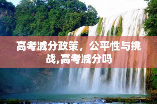 高考减分政策，公平性与挑战,高考减分吗