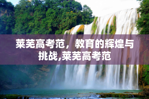莱芜高考范，教育的辉煌与挑战,莱芜高考范