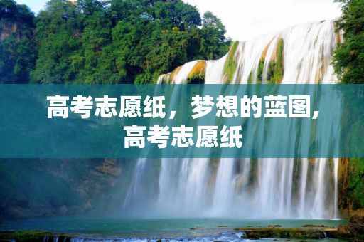 高考志愿纸，梦想的蓝图,高考志愿纸