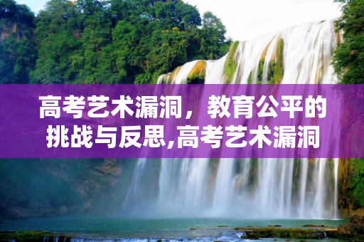 高考艺术漏洞，教育公平的挑战与反思,高考艺术漏洞