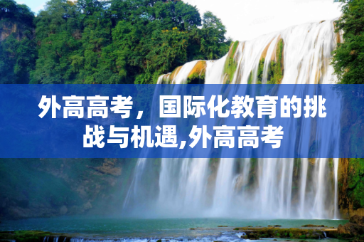 外高高考，国际化教育的挑战与机遇,外高高考