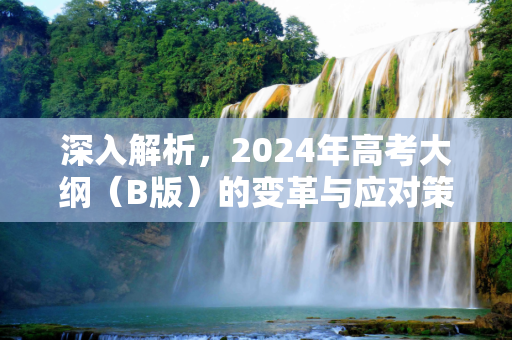 深入解析，2024年高考大纲（B版）的变革与应对策略,b高考大纲