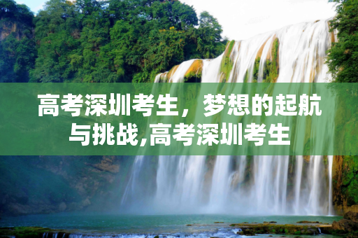 高考深圳考生，梦想的起航与挑战,高考深圳考生