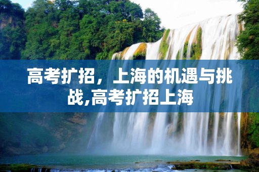 高考扩招，上海的机遇与挑战,高考扩招上海