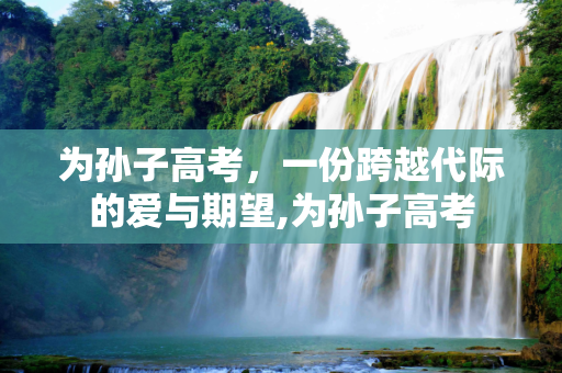 为孙子高考，一份跨越代际的爱与期望,为孙子高考