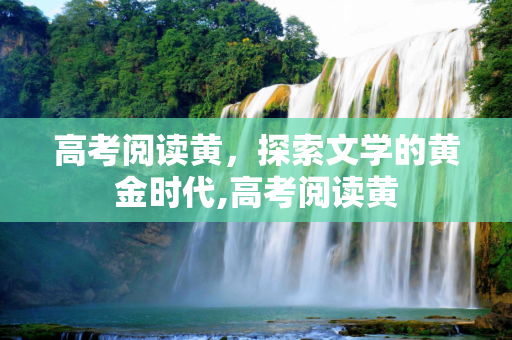 高考阅读黄，探索文学的黄金时代,高考阅读黄