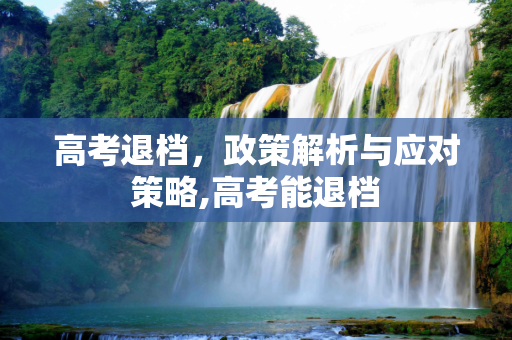 高考退档，政策解析与应对策略,高考能退档