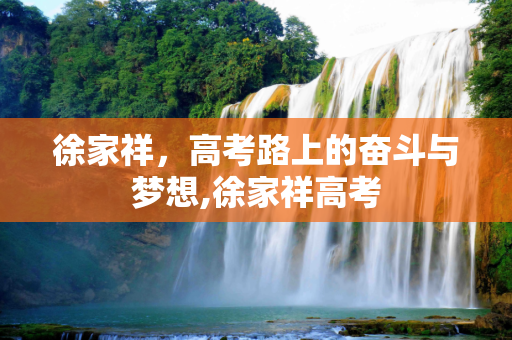 徐家祥，高考路上的奋斗与梦想,徐家祥高考