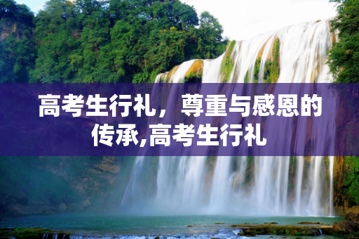 高考生行礼，尊重与感恩的传承,高考生行礼