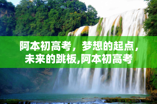 阿本初高考，梦想的起点，未来的跳板,阿本初高考