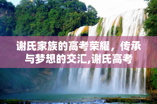 谢氏家族的高考荣耀，传承与梦想的交汇,谢氏高考