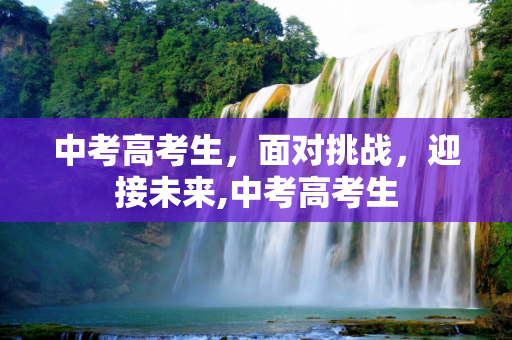 中考高考生，面对挑战，迎接未来,中考高考生