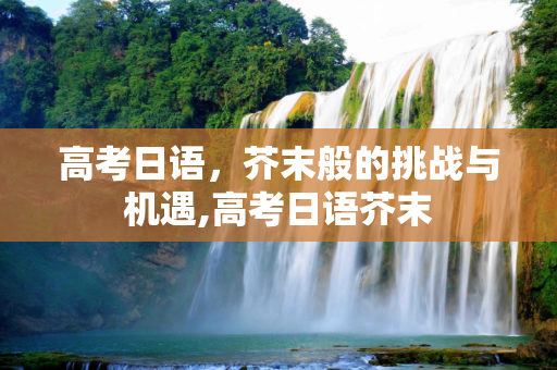 高考日语，芥末般的挑战与机遇,高考日语芥末