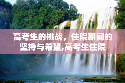 高考生的挑战，住院期间的坚持与希望,高考生住院