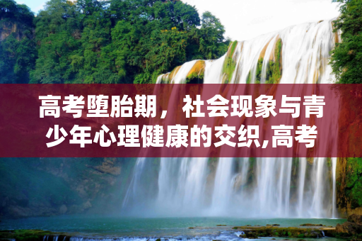 高考堕胎期，社会现象与青少年心理健康的交织,高考堕胎期