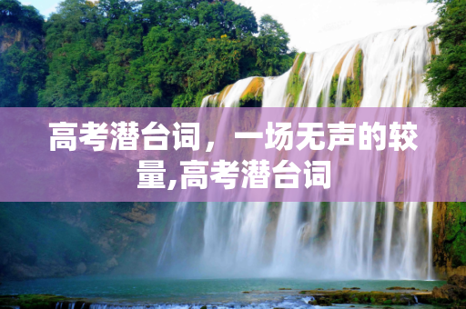 高考潜台词，一场无声的较量,高考潜台词