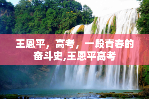 王恩平，高考，一段青春的奋斗史,王恩平高考