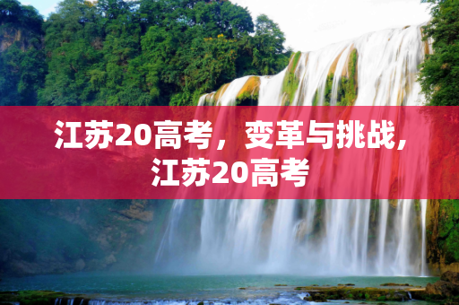 江苏20高考，变革与挑战,江苏20高考