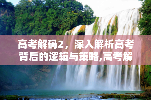 高考解码2，深入解析高考背后的逻辑与策略,高考解码2