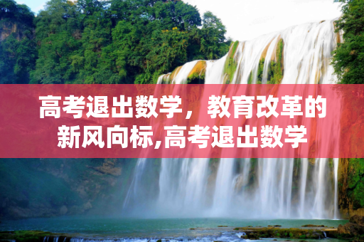 高考退出数学，教育改革的新风向标,高考退出数学