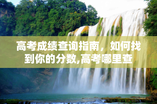 高考成绩查询指南，如何找到你的分数,高考哪里查