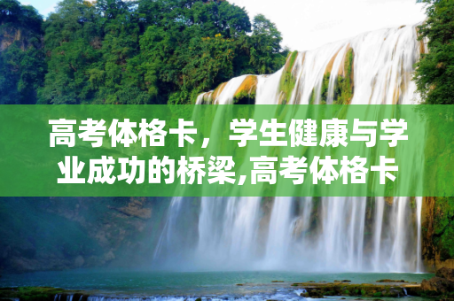 高考体格卡，学生健康与学业成功的桥梁,高考体格卡