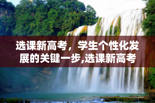 选课新高考，学生个性化发展的关键一步,选课新高考