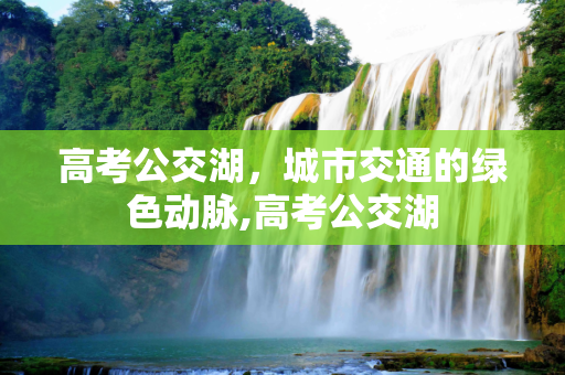高考公交湖，城市交通的绿色动脉,高考公交湖