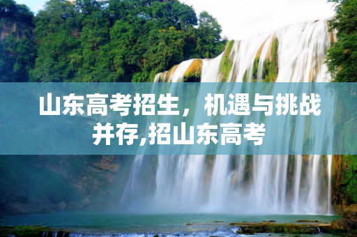山东高考招生，机遇与挑战并存,招山东高考