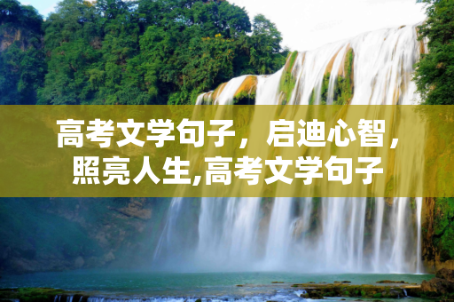 高考文学句子，启迪心智，照亮人生,高考文学句子