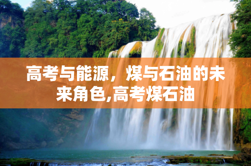 高考与能源，煤与石油的未来角色,高考煤石油