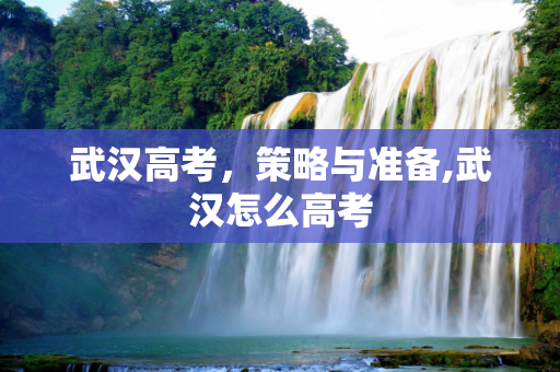 武汉高考，策略与准备,武汉怎么高考