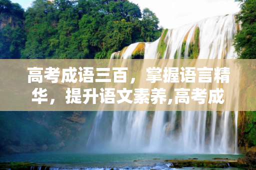 高考成语三百，掌握语言精华，提升语文素养,高考成语三百