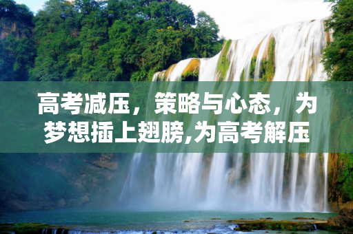 高考减压，策略与心态，为梦想插上翅膀,为高考解压