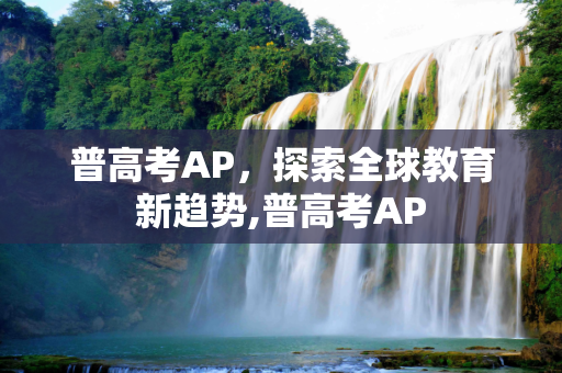 普高考AP，探索全球教育新趋势,普高考AP