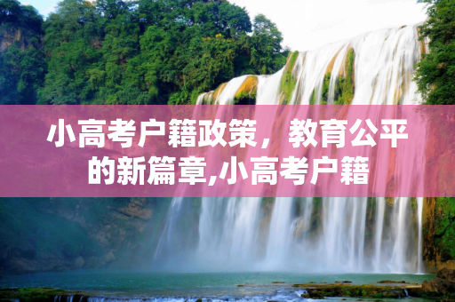 小高考户籍政策，教育公平的新篇章,小高考户籍