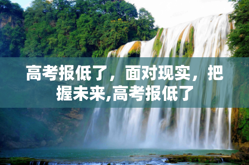 高考报低了，面对现实，把握未来,高考报低了