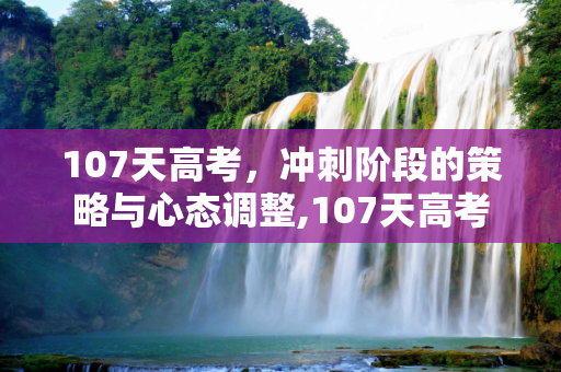 107天高考，冲刺阶段的策略与心态调整,107天高考