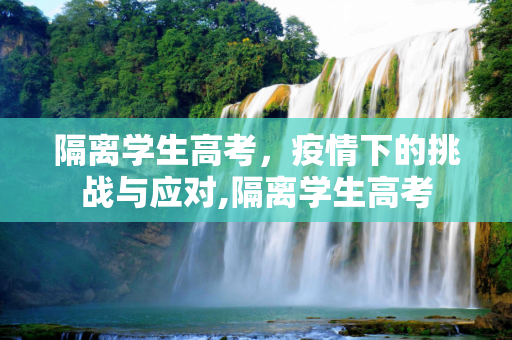 隔离学生高考，疫情下的挑战与应对,隔离学生高考