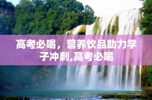 高考必喝，营养饮品助力学子冲刺,高考必喝