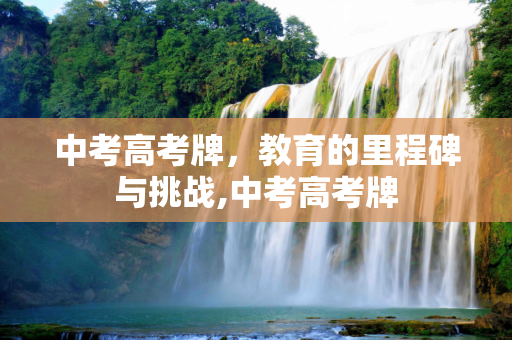 中考高考牌，教育的里程碑与挑战,中考高考牌